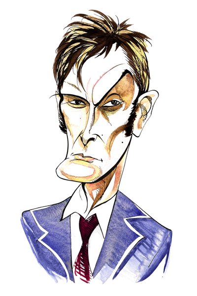 David Tennant as Doctor Who in BBC television series of same name by Neale Osborne
